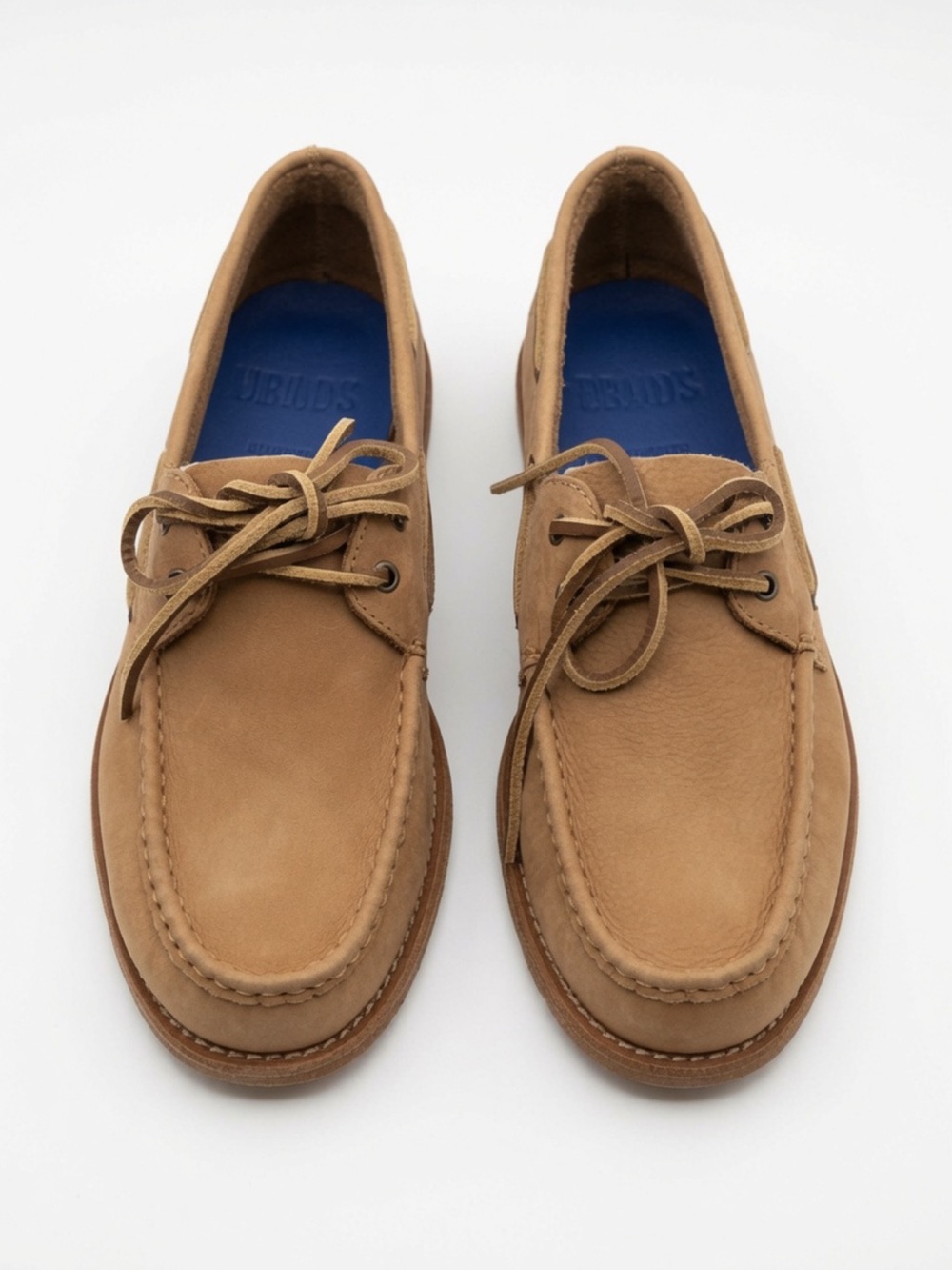 NEW Aldo Mr. B’s Beige Suede Boat Shoes Men’s Leather Lace-Up Moccasins Slip On